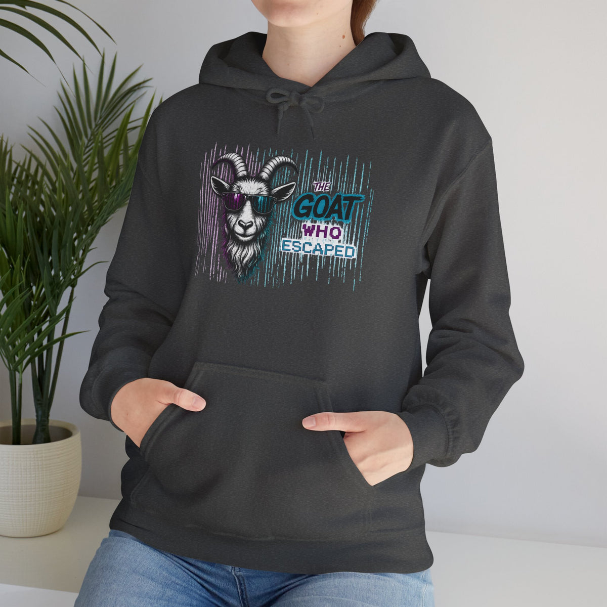 The GOAT Who Escaped™ Hoodie | Funny Inspirational Unisex Graphic Hoodie