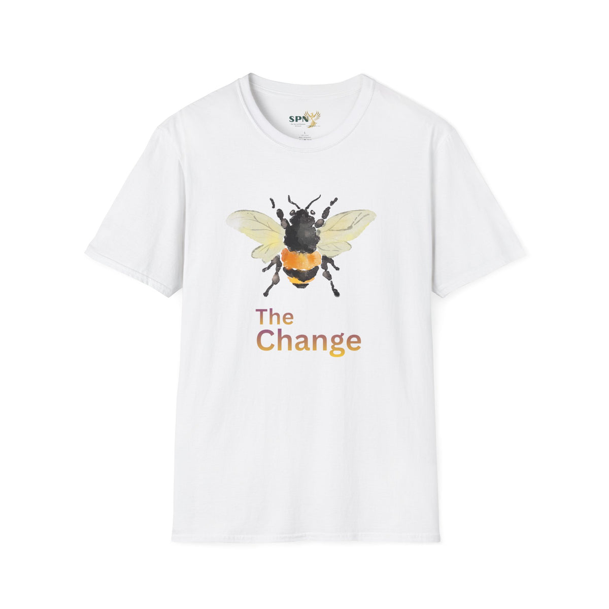 Bee Graphic T-Shirt — 'The Change' Watercolor Bee Tee